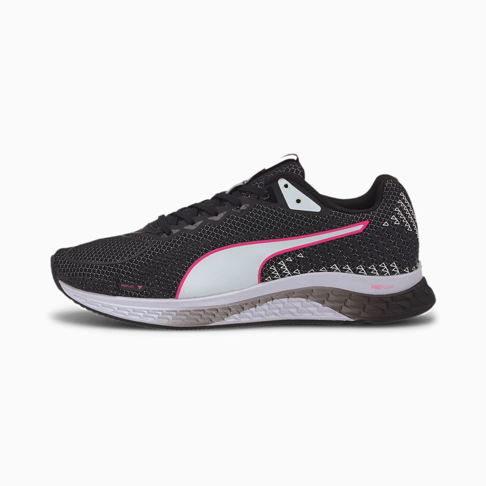 Puma SPEED SUTAMINA 2 Női Futócipő - Fekete/Fehér/Rózsaszín ( Hungary - XTUZW2835 )